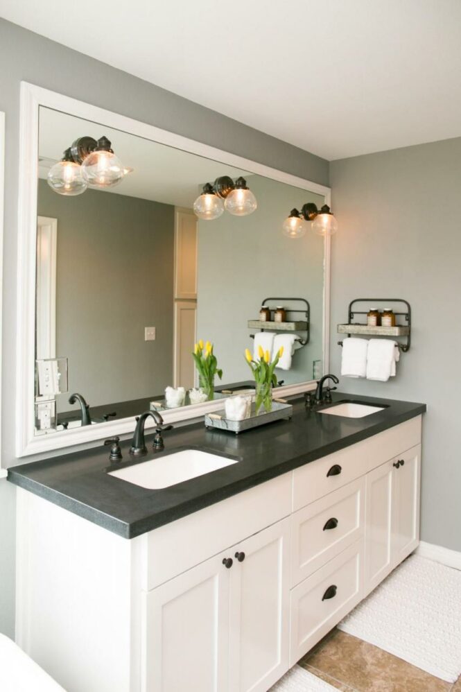 Bathroom Vanities Black And White Home Design Ideas
