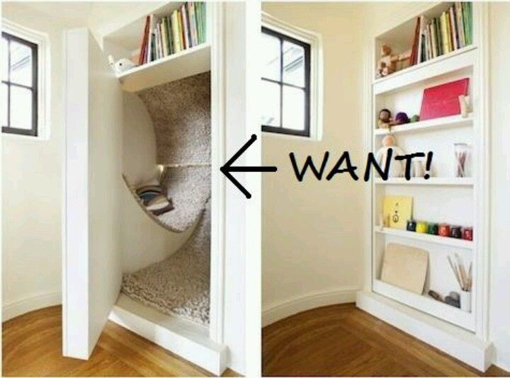 *Broken* A SECRET READING NOOK. (from Everything About Secret Bookcase