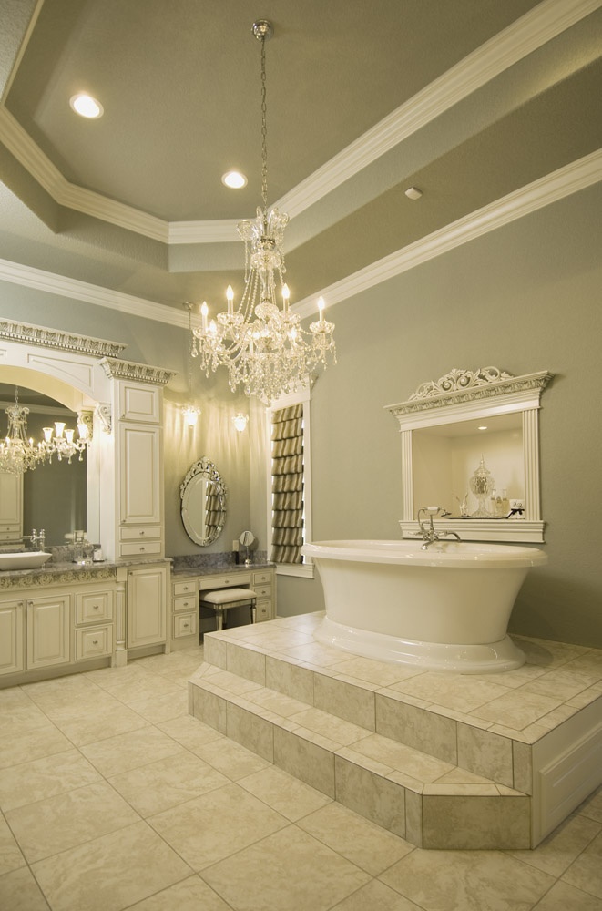 large elegant bathroom Favorite Home Spaces Pinterest