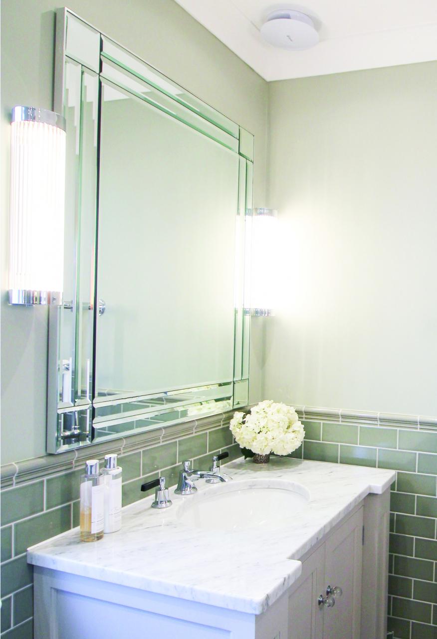 Our customer's new Art Deco style bathroom injects the home with some