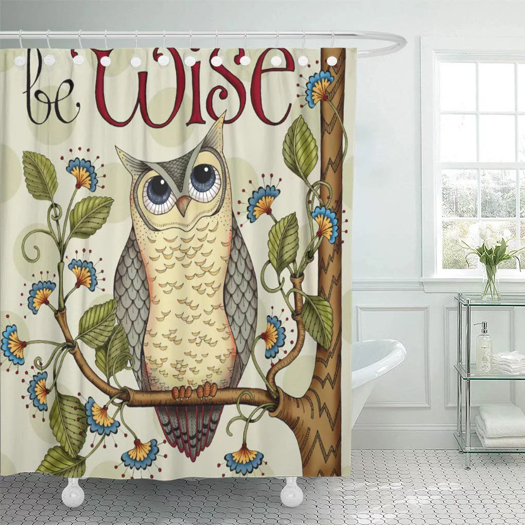 CYNLON Inspiration Wise Owl Family Whimsical Grey Wisdom School Teacher