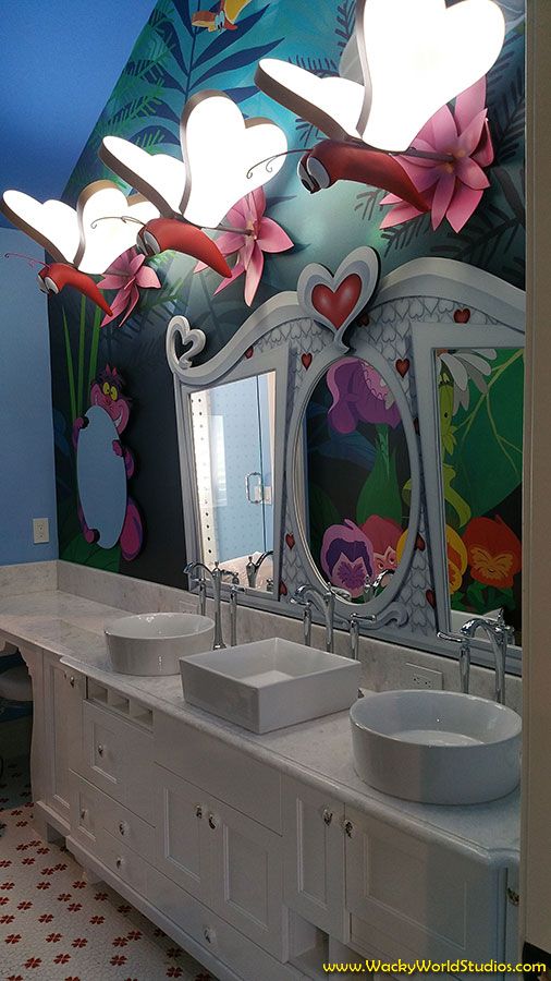 Alice in Wonderland Themed Bathroom Get your own themed environment