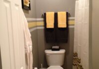 Grey and yellow bathroom makeover. Yellow bathroom decor, Yellow