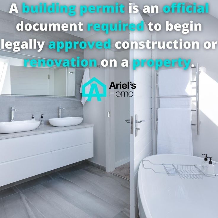 Permit to remodel a bathroom in 2022 Building permits, Remodel