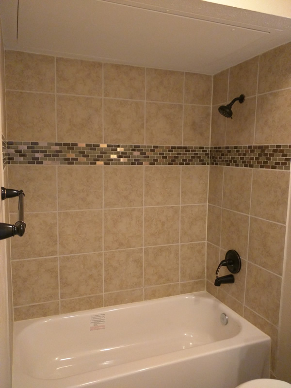 Shower conversion to soaking tub Mary's Handyman Services