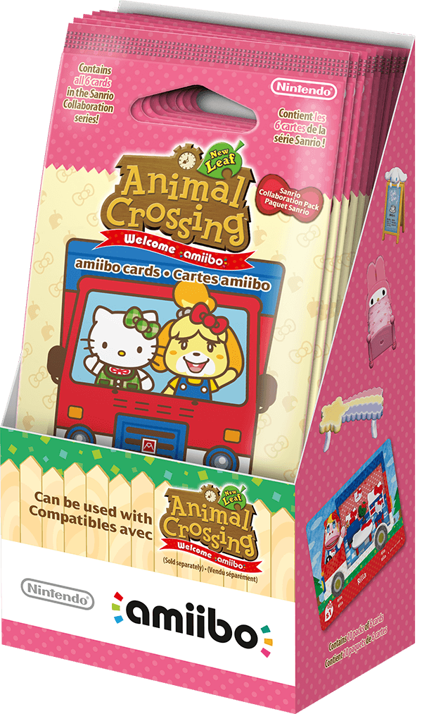 Animal Crossing New Leaf Sanrio Collaboration amiibo Cards Pack (New