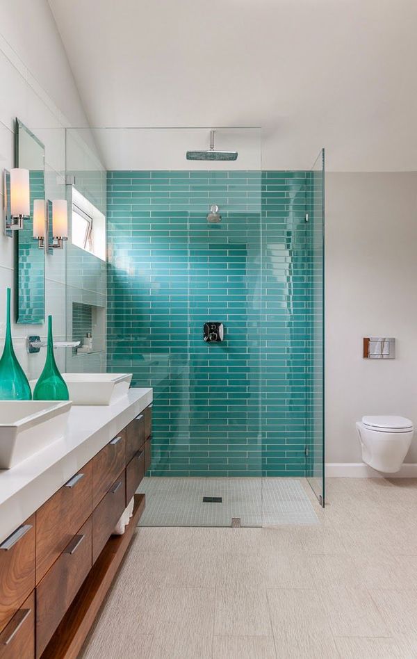 41 aqua blue bathroom tile ideas and pictures