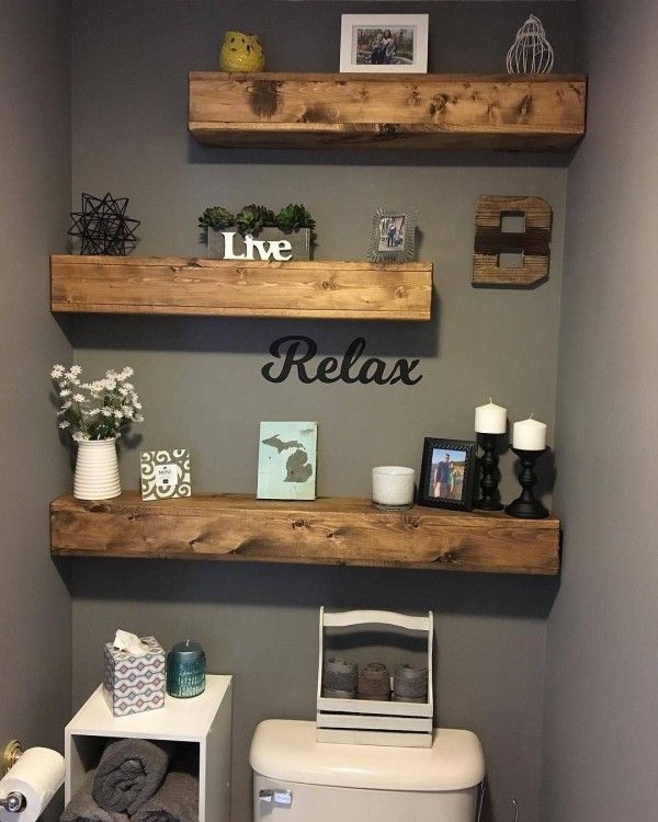 30 Cool Cricut Project Ideas That You Can Use in Decor Bathroom wall