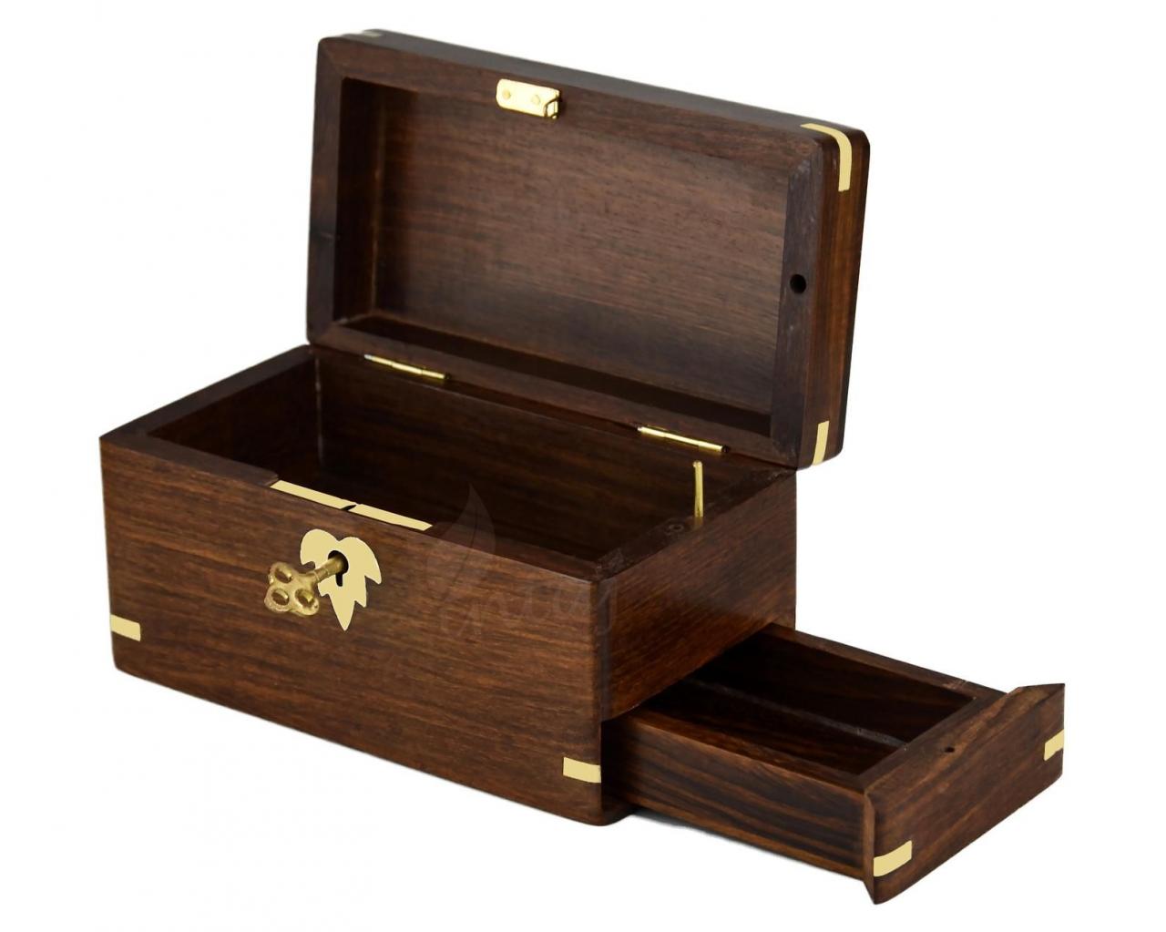 Handmade Rosewood Secret Compartment Box wooden Secret Enigma Etsy