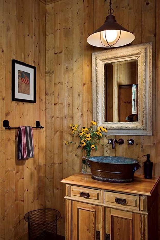 35 Small Rustic Bathrooms Ideas Rustic Bathroom Designs, Rustic