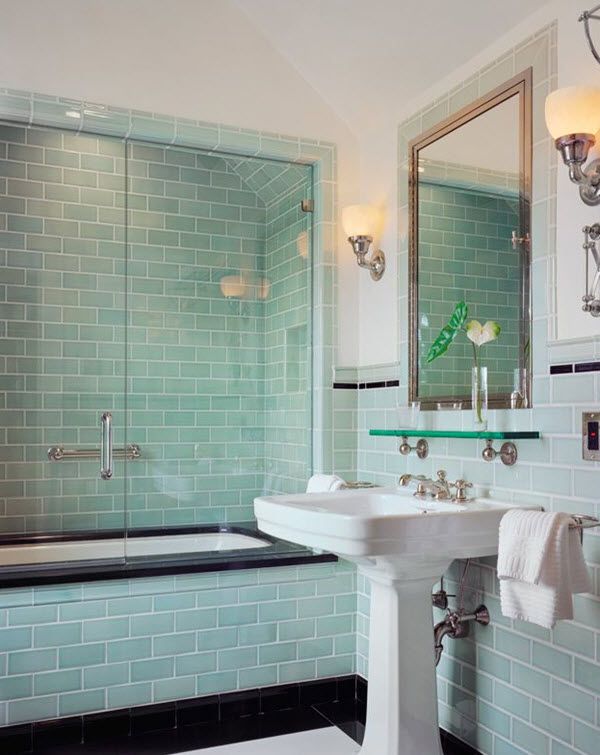 40 mint green bathroom tile ideas and pictures Green bathroom, Green