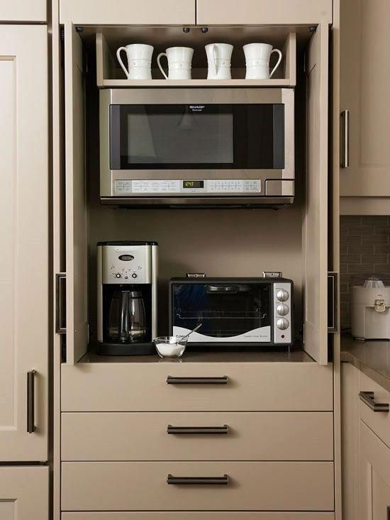 *appliance enclosed microwave and toaster oven. *wall oven