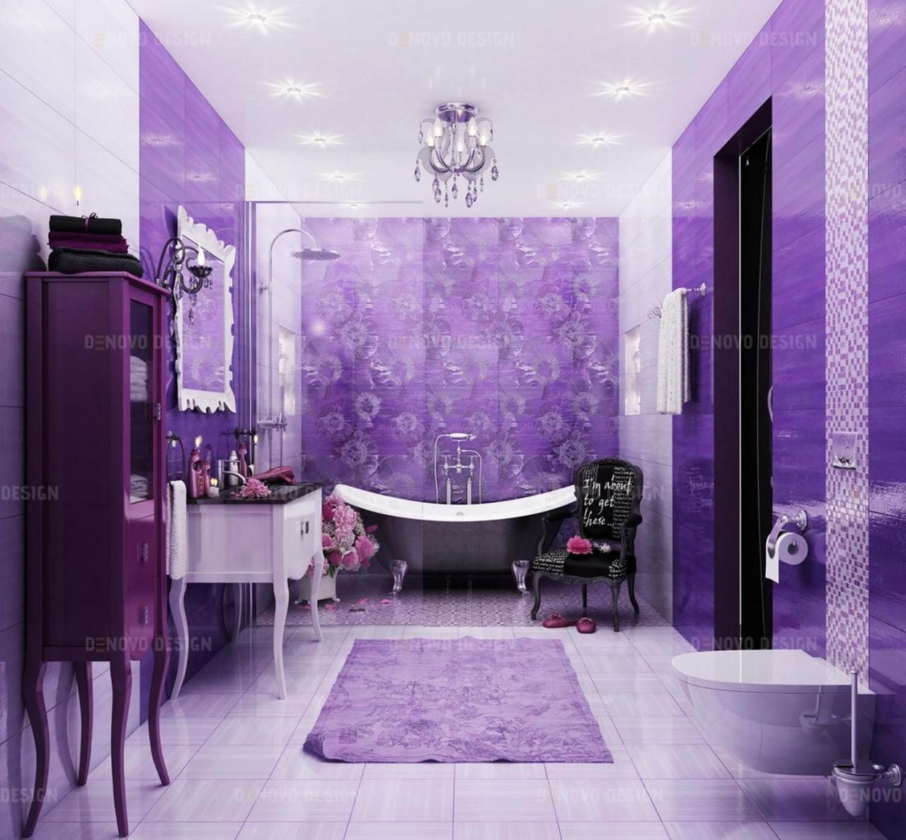 Fabulous & Colorful Vibrant Bathrooms Ideas You have to Know Purple