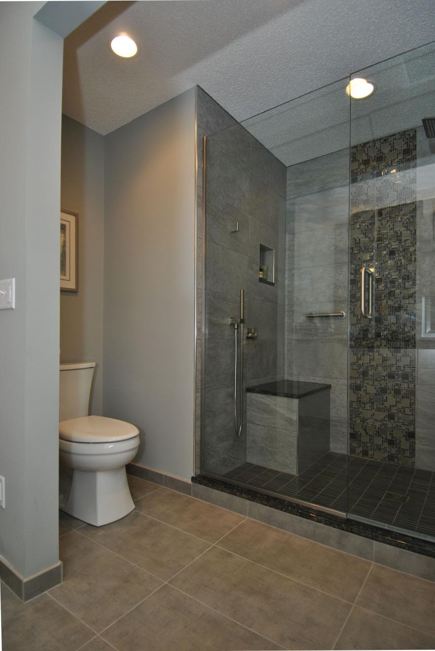 Contemporary Master Bathroom Remodel Ohana Home & Design MPLS/St