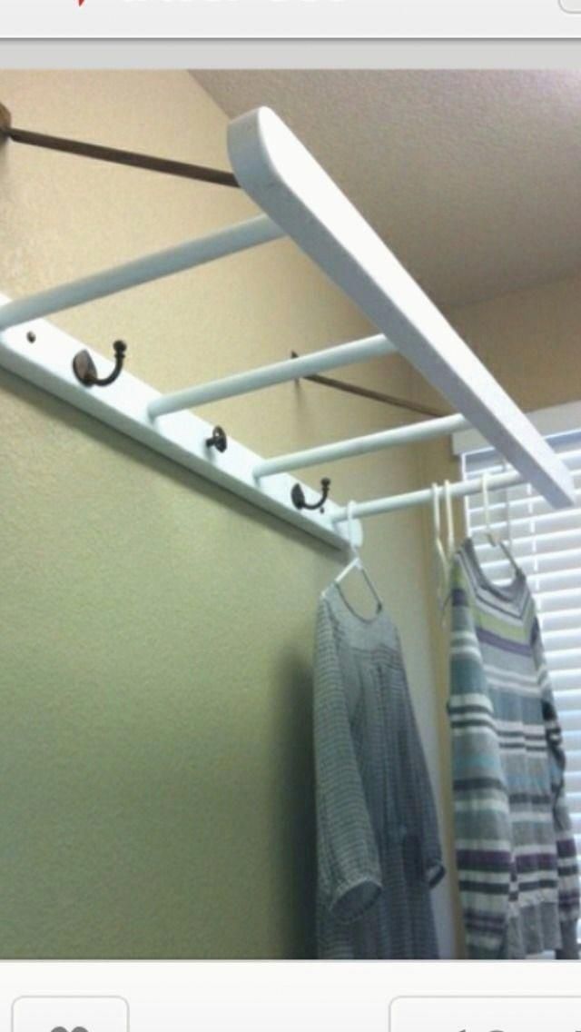 20+ Laundry Room Hanging Rod Ideas
