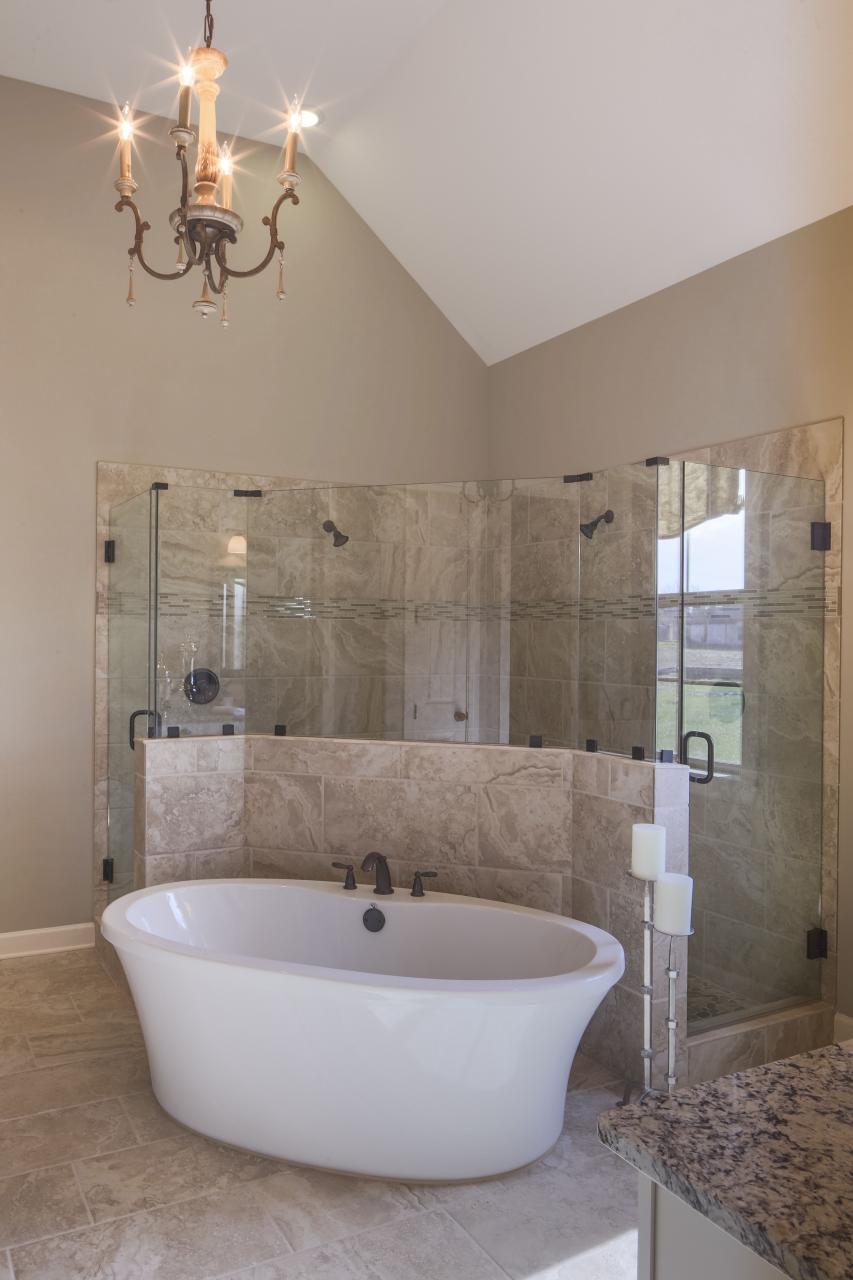 Regency Homebuilders Master Bath, DropIn Tub, WalkThrough Shower