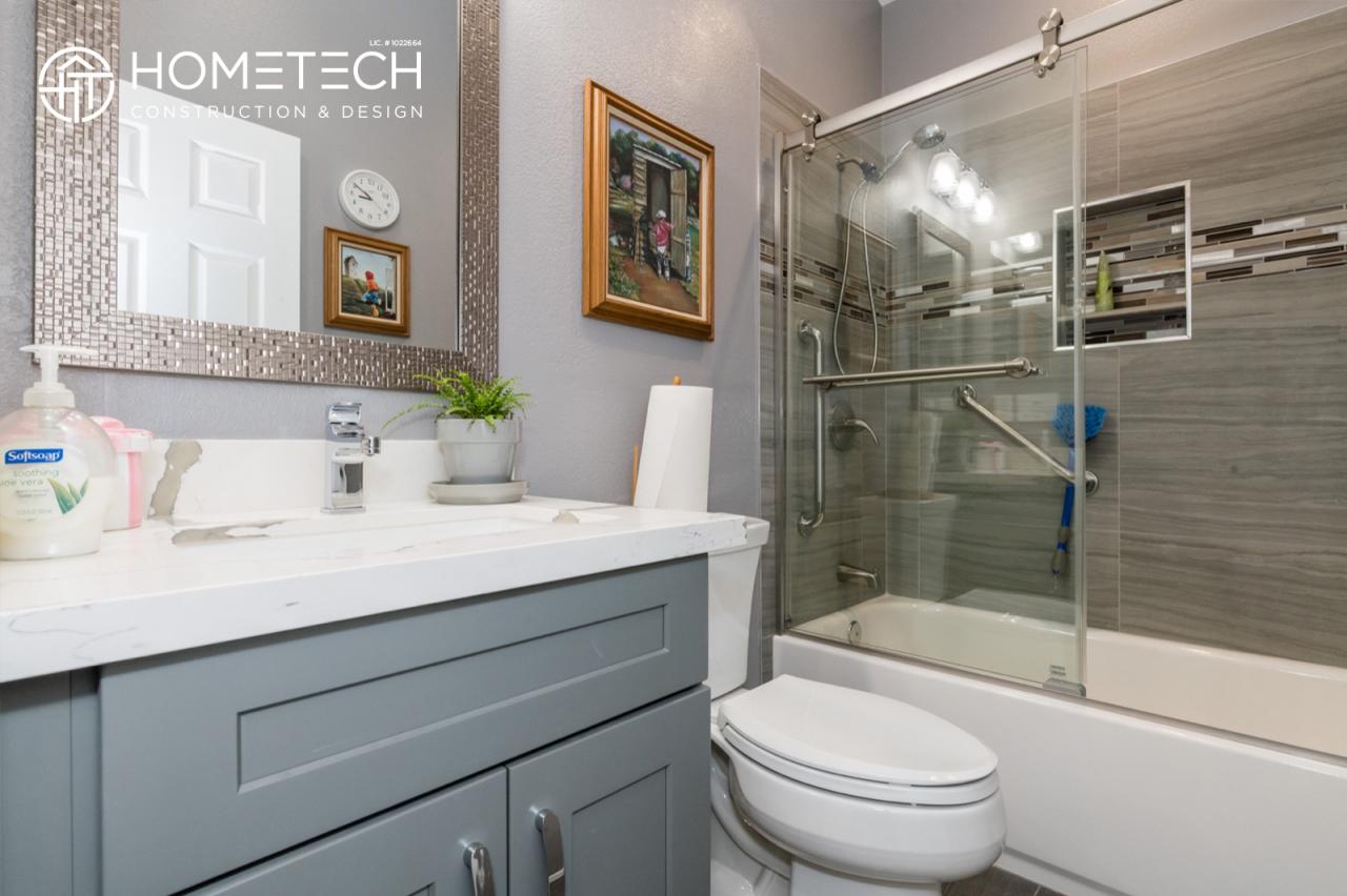 Before & After Mobile Home Bathroom Remodel
