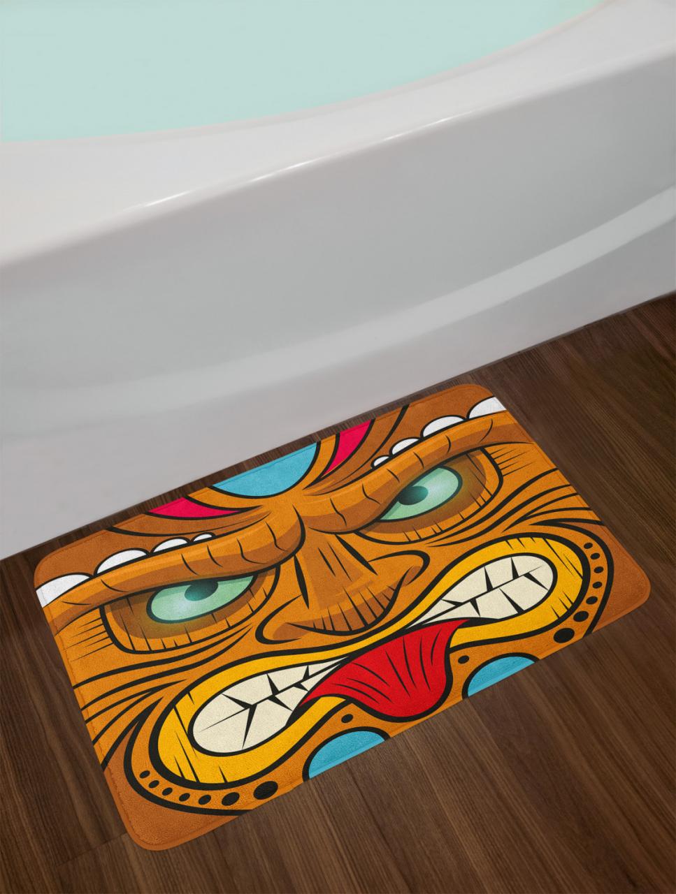 Tiki Bar Bath Mat Bathroom Decor Plush NonSlip Mat 29.5" X 17.5" eBay