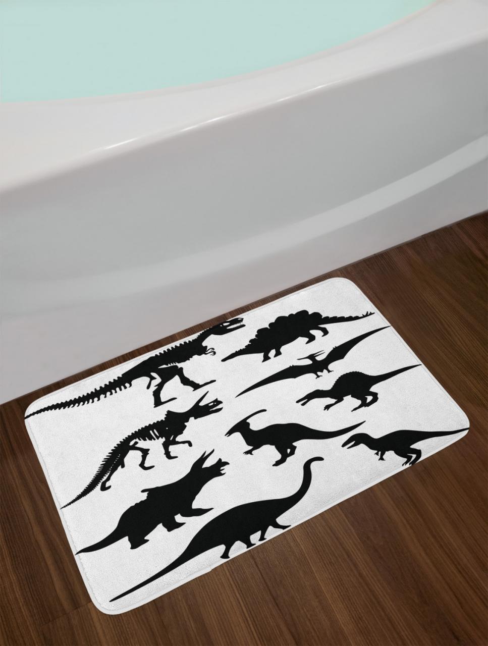 Dinosaur Bath Mat Bathroom Decor Plush NonSlip Mat 29.5" X 17.5" eBay
