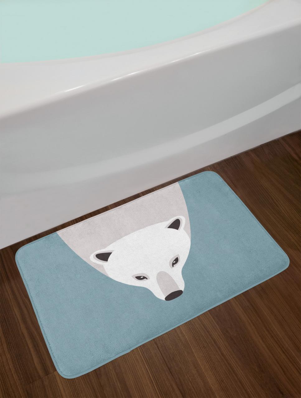 Polar Bear Bath Mat Bathroom Decor Plush NonSlip Mat 29.5" X 17.5" eBay