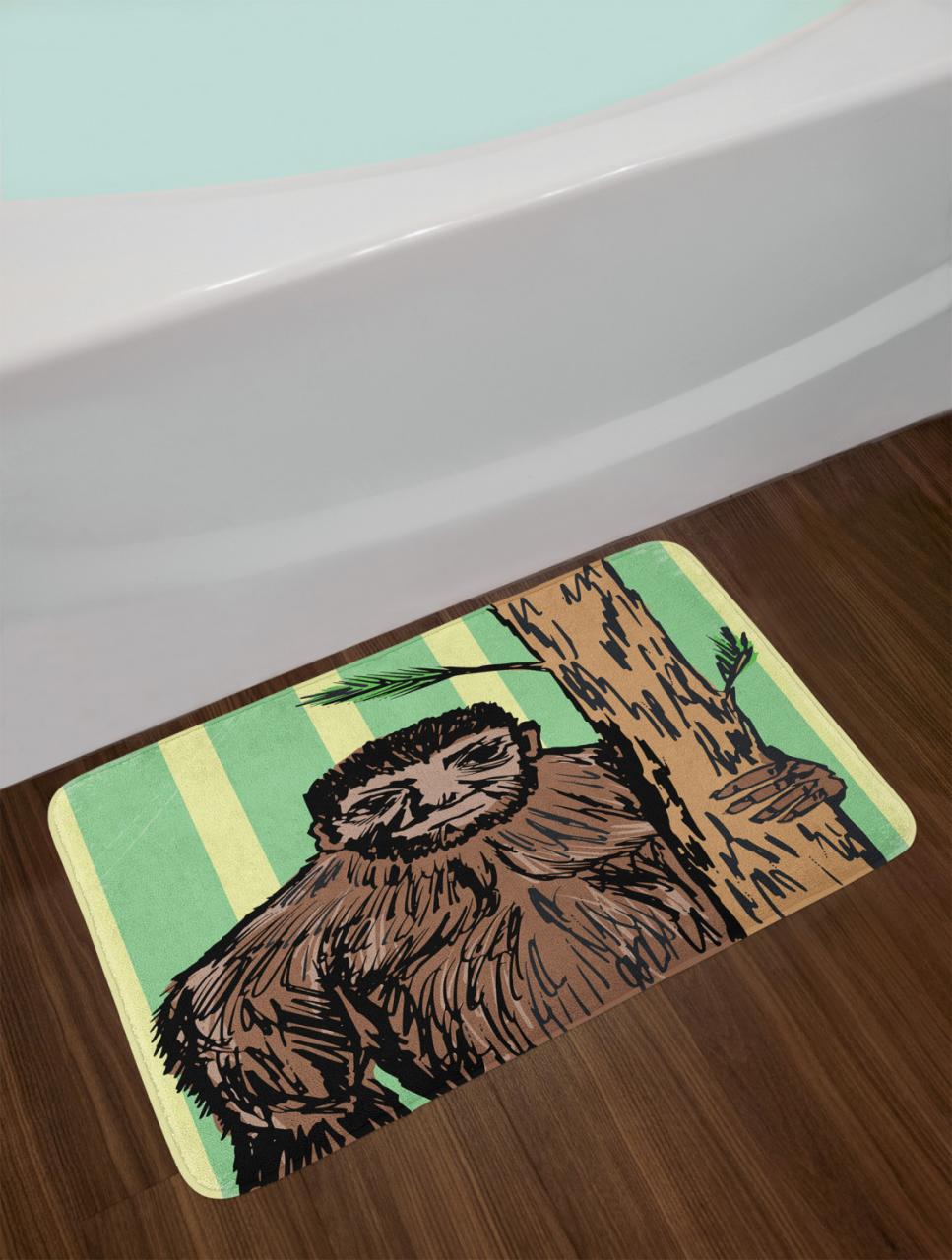 Bigfoot Bath Mat Bathroom Decor Plush NonSlip Mat 29.5" X 17.5" eBay