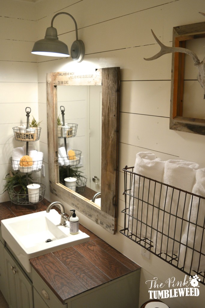 15 Farmhouse Style Bathrooms full of Rustic Charm making it in the