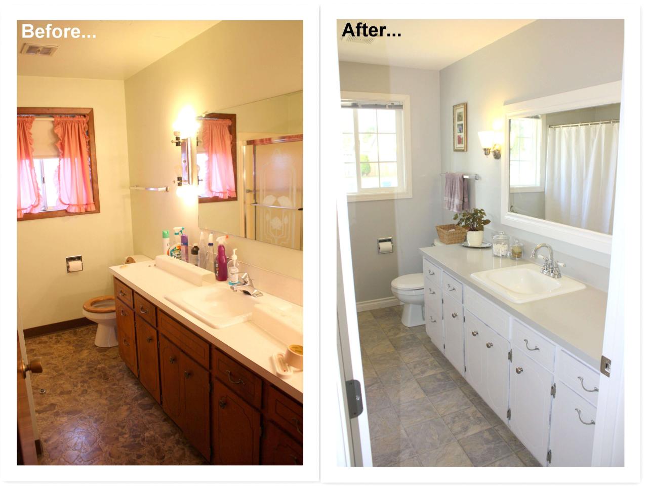 Bathroom renovations before and after