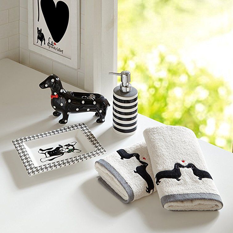Dachshund Household Items dachshundcentral Bath accessories set