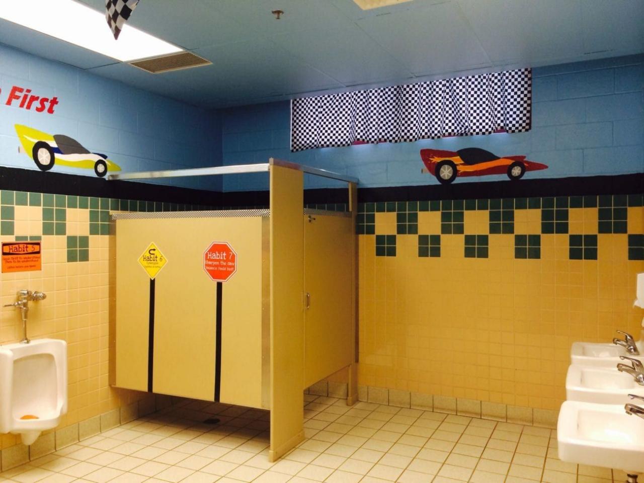 School Bathrooms That Are Truly Game Changers School bathroom, School