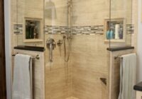 Corner shower with glass Landenberg, Pa. BathroomShowerMarble