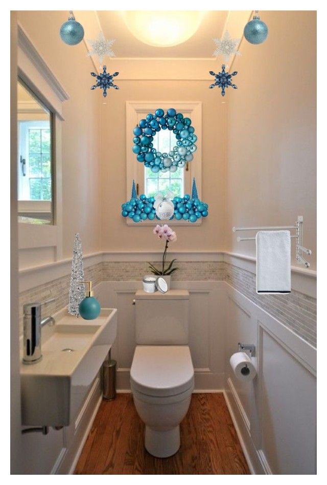 Blue Christmas Bathroom Christmas bathroom, Home decorators