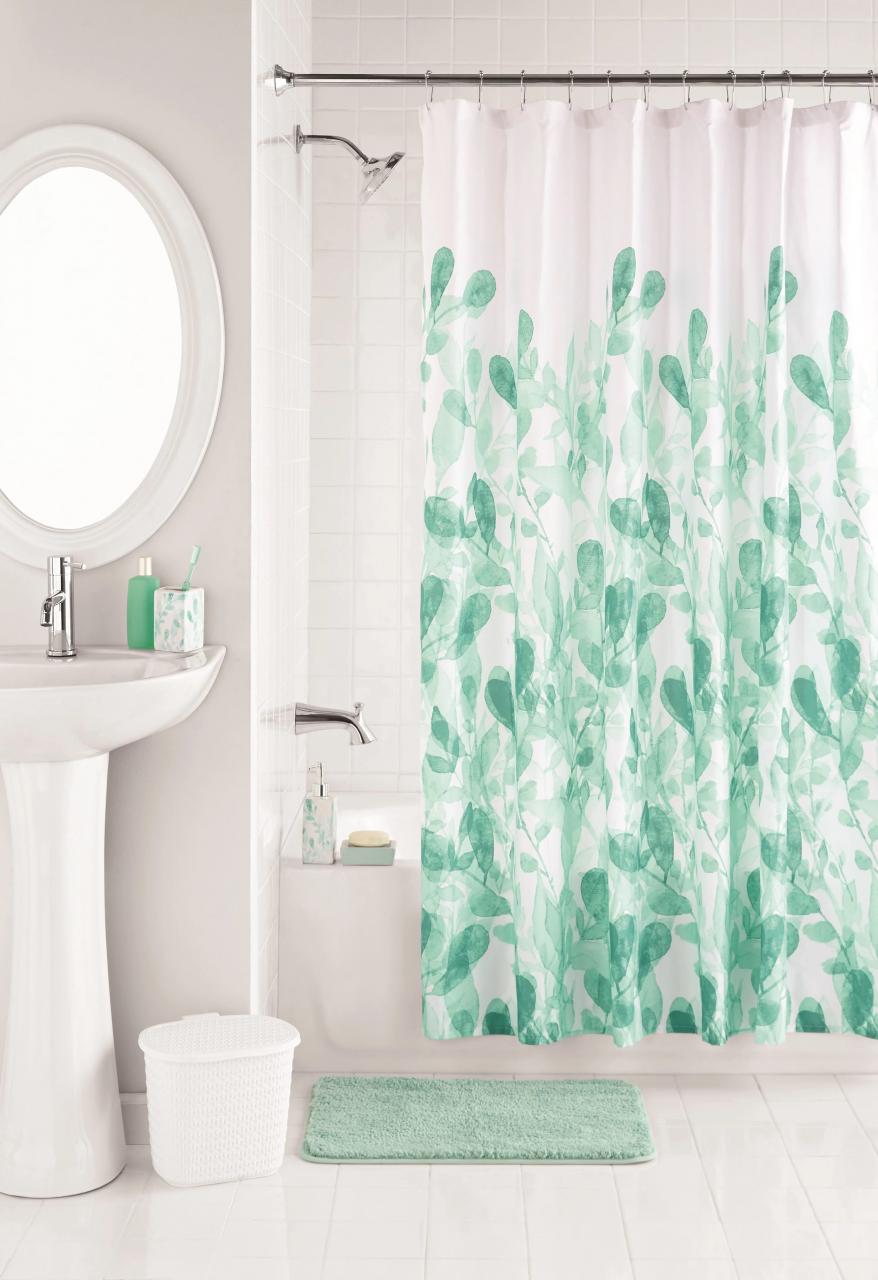 Mainstays 17Piece Bathroom Set, Eucalyptus