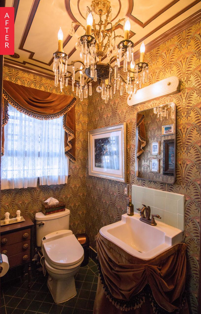 Before & After The Haunted Mansion Bathroom of Your Disney Dreams