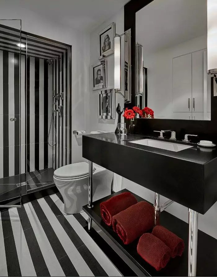 Black and white bathroom Design and decoration ideas (50+ photos)