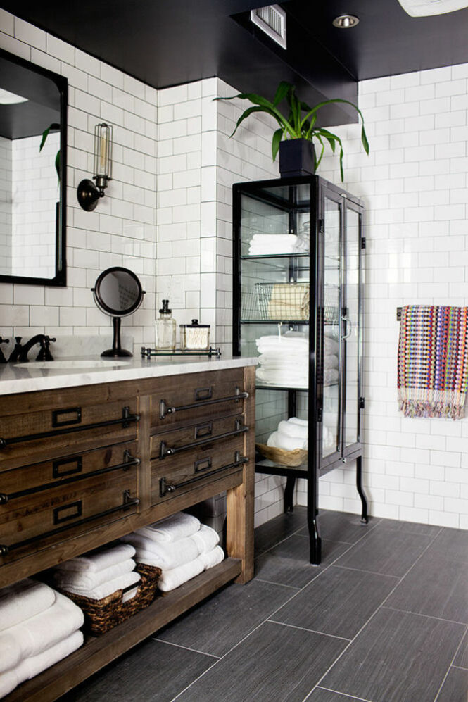 20 Bathroom Designs With Vintage Industrial Charm Decoholic