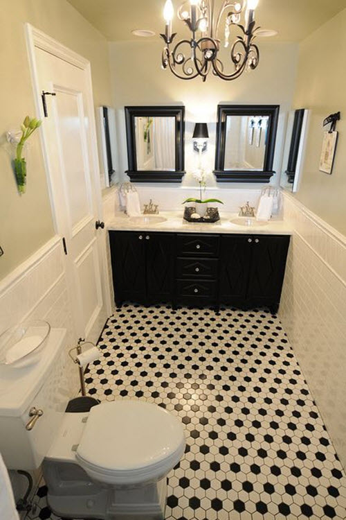 33 black and white bathroom tile ideas and pictures 2022