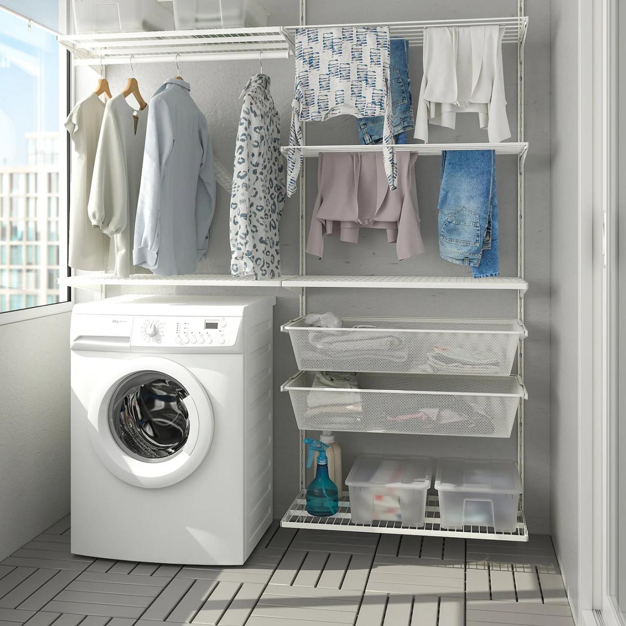 BOAXEL Laundry combination white IKEA