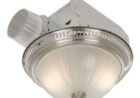 Broan Decorative Satin Nickel 70 CFM Ceiling Bath Fan with Light and