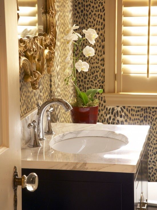 Like the walls leopard so you can use creams and black for accents. For