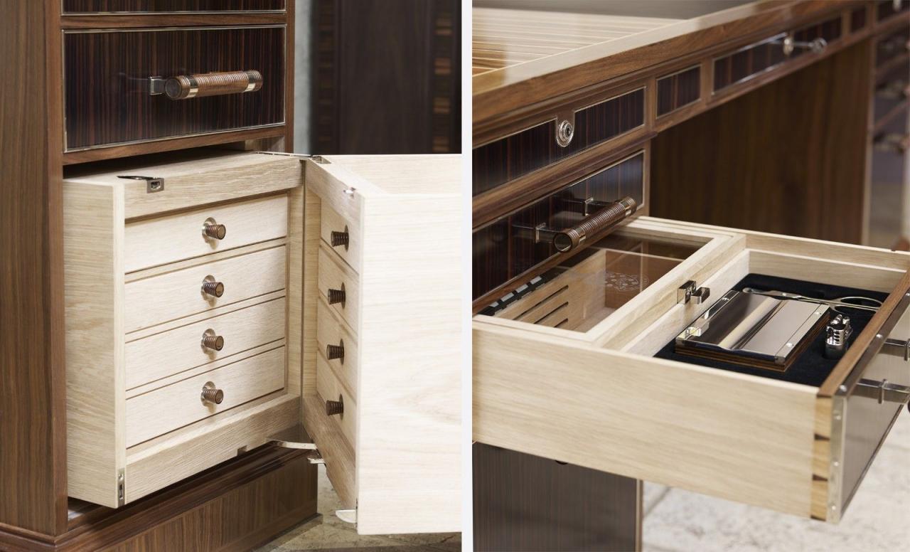 LINLEY Bespoke Desk with Secret Drawers Cupboard designs, Furniture