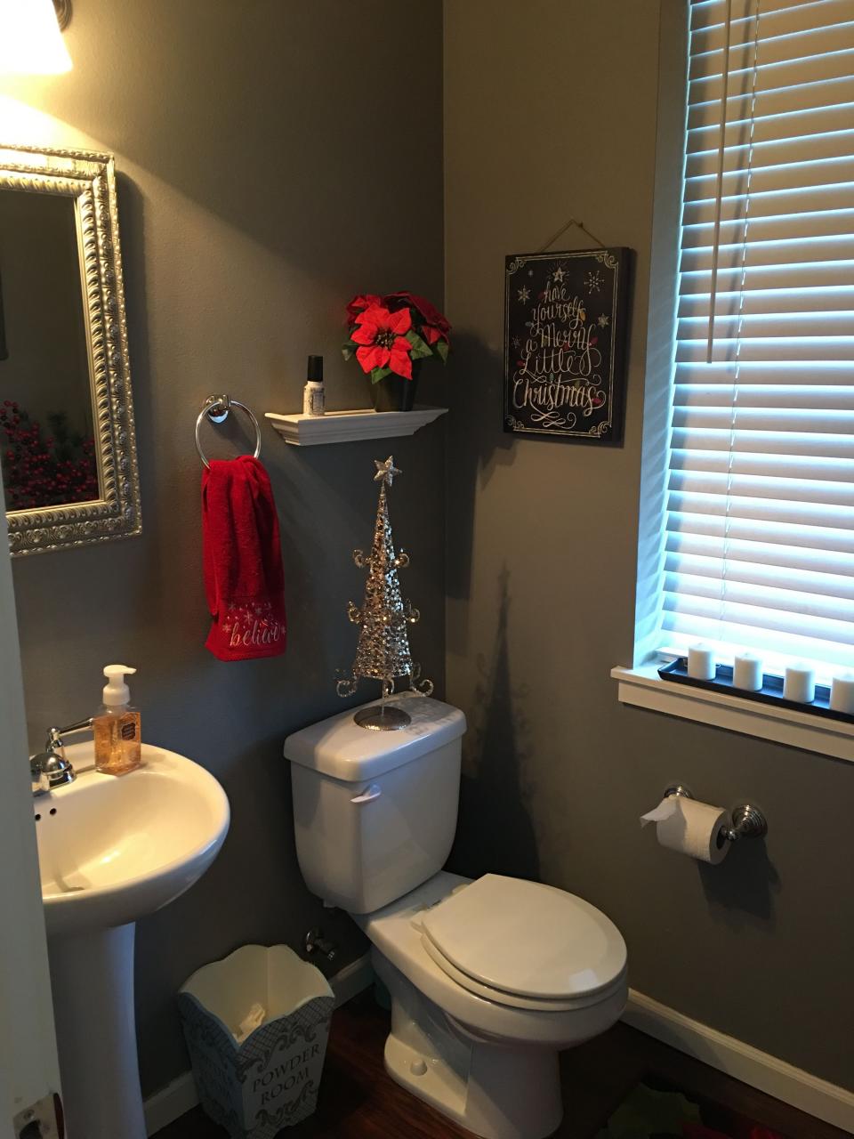 Pin by Tara Johnson on Christmas Home Christmas bathroom ideas