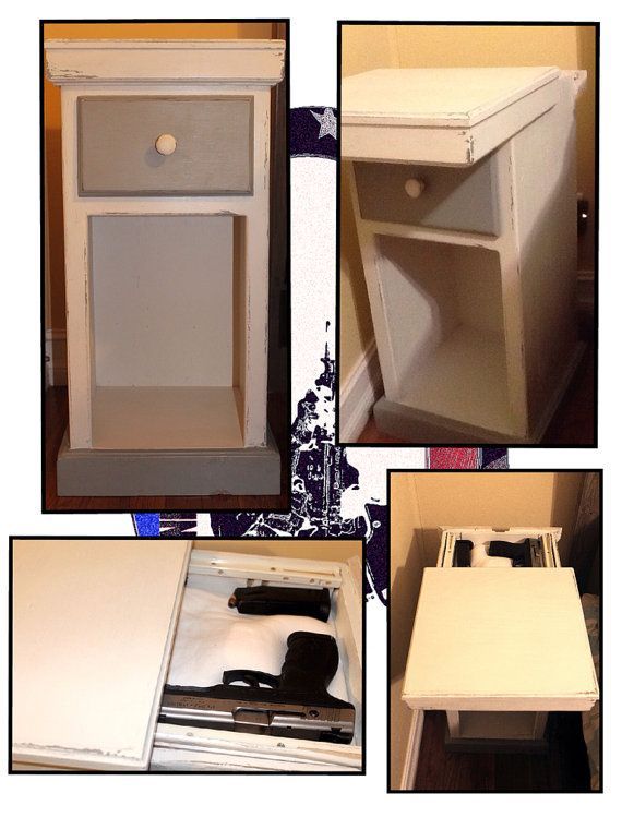 Hidden compartment Nightstand/End Table by OldSoulFurniture 