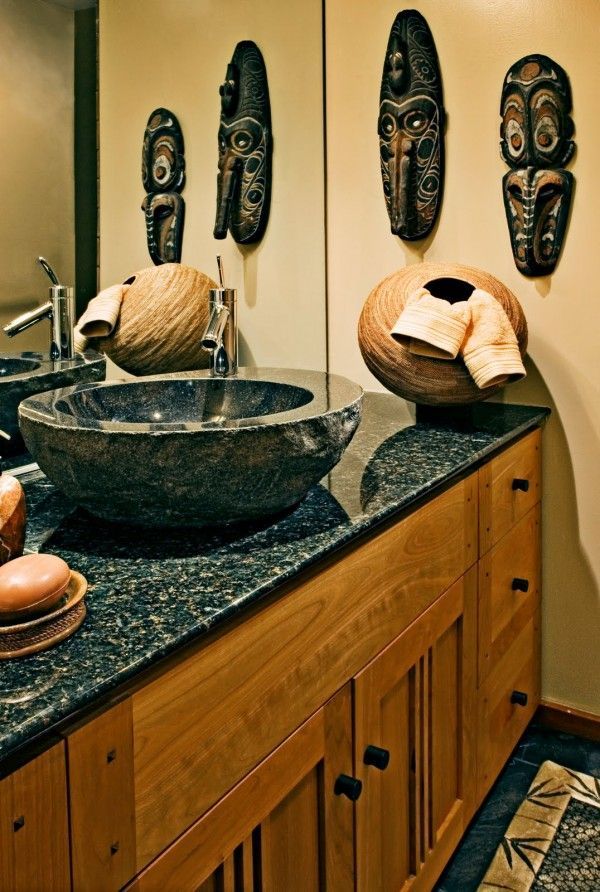 Africanthemed Bathroom Accessories Creating an African Themed