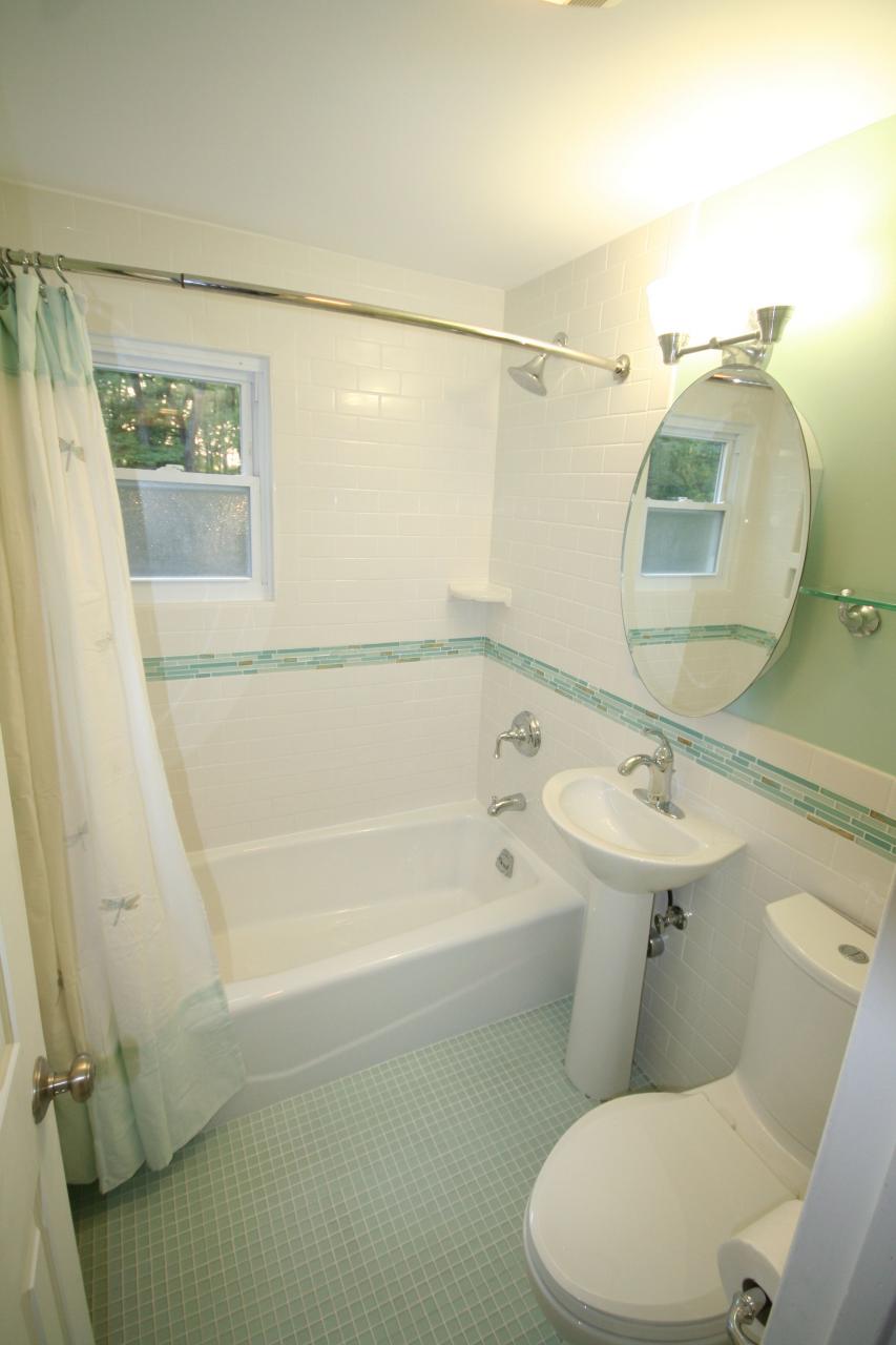 The completed bathroom gut & remodel by Total Renovations,LLC Union,NJ