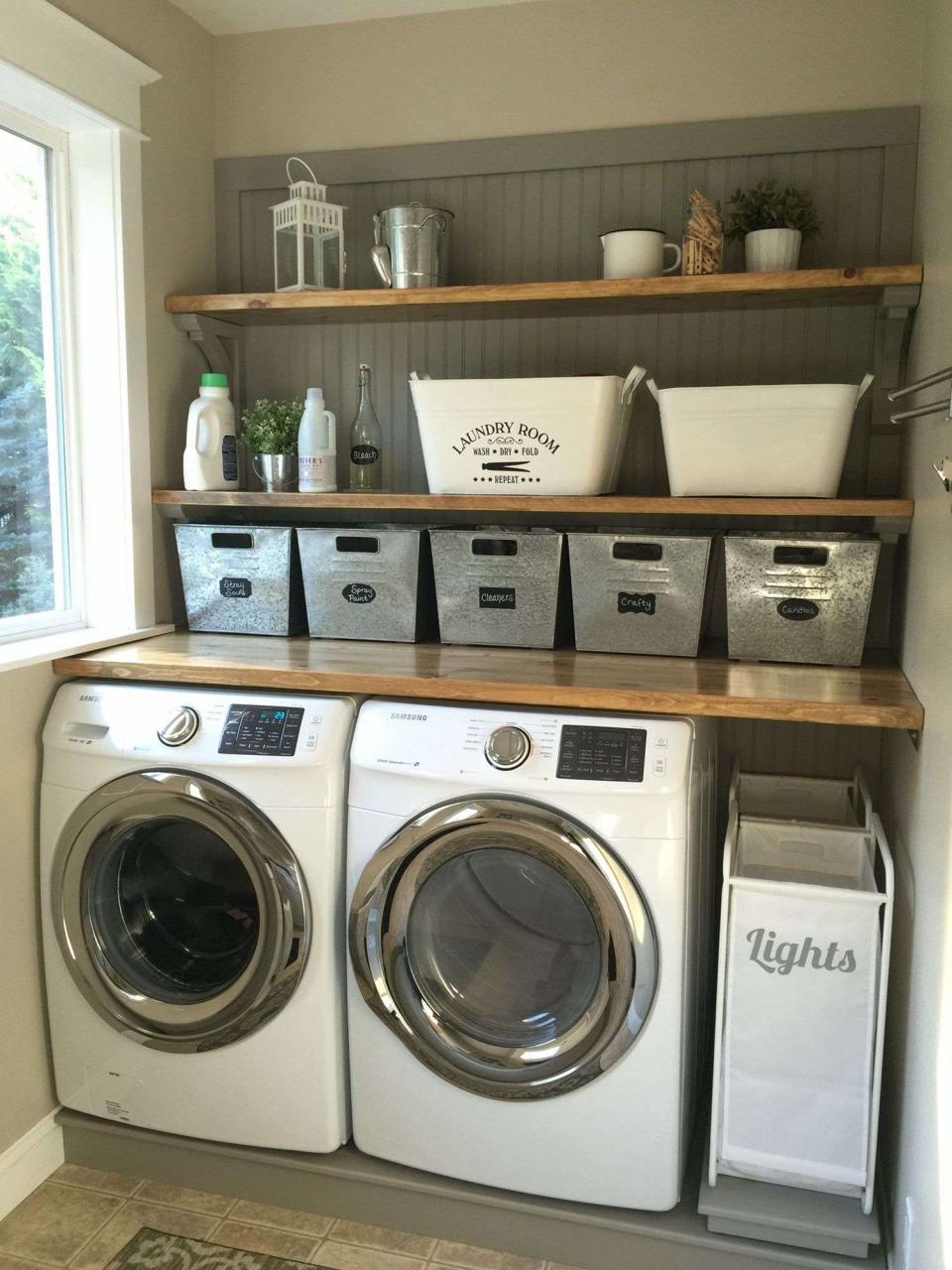 Laundry Open Shelving Home Design Ideas Style