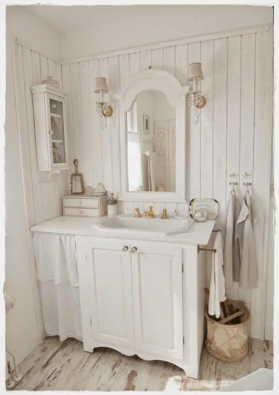 Una favolosa stanza da bagno in stile shabby chic Chic bathroom decor