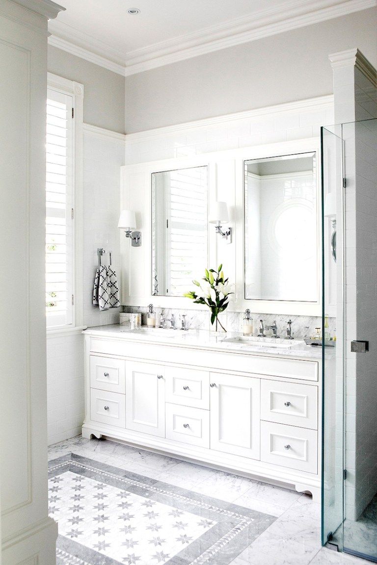 11 Bright White Bathrooms Bathroom inspiration, Bathroom renovations
