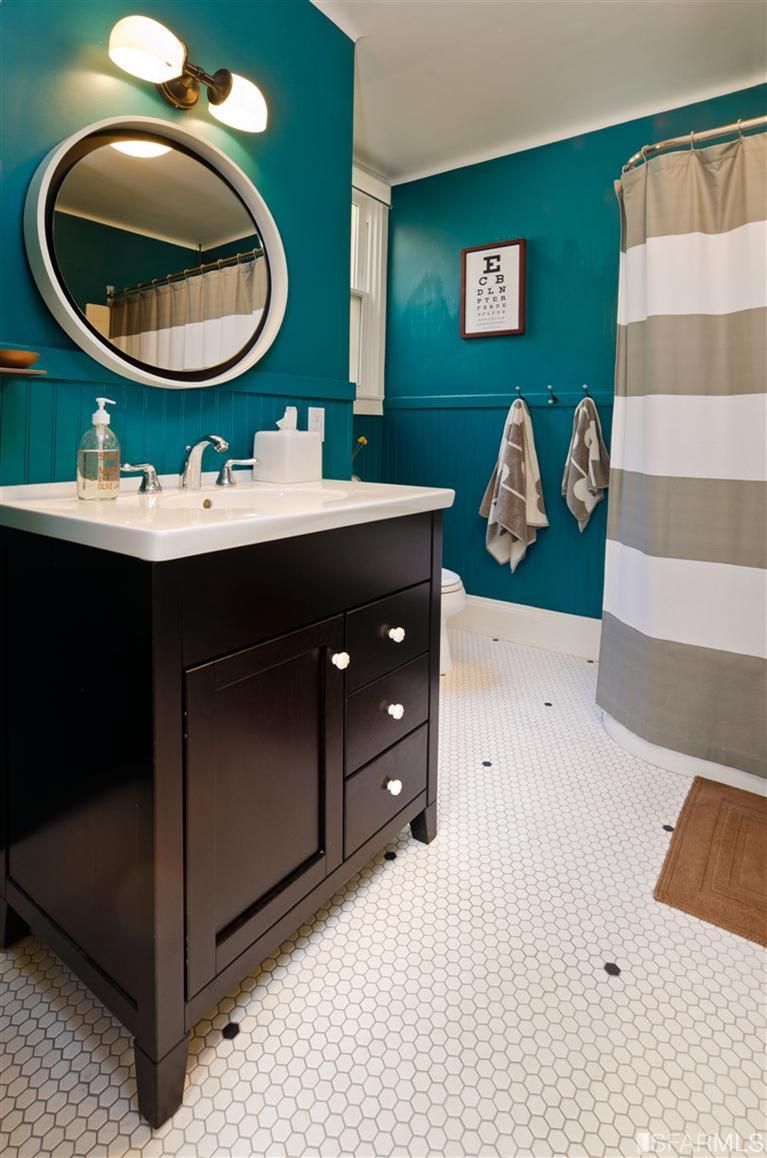 Black And White And Teal Bathroom Ideas Minimalist Home Design Ideas