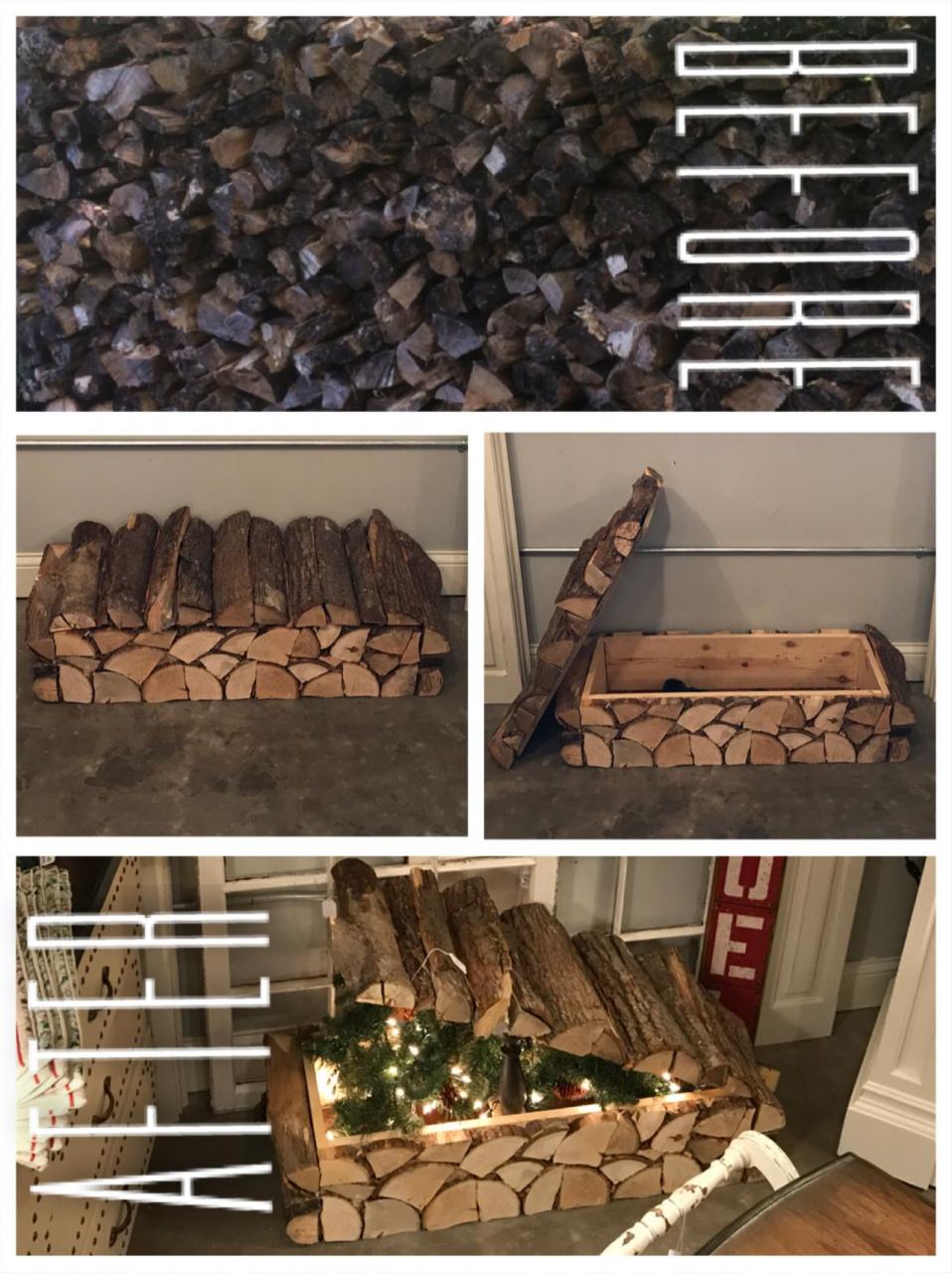 the steps are made out of wood and have christmas lights on them