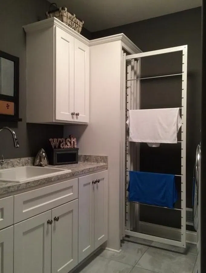 89 How to Make a Pullout Sweater Drying Rack Small laundry rooms
